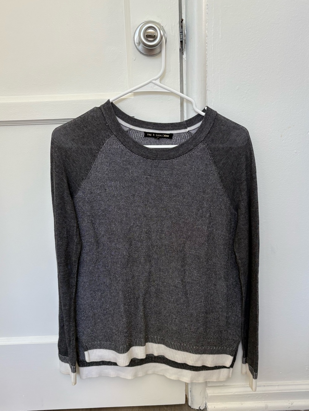 rag & bone Gray Crewneck Sweater